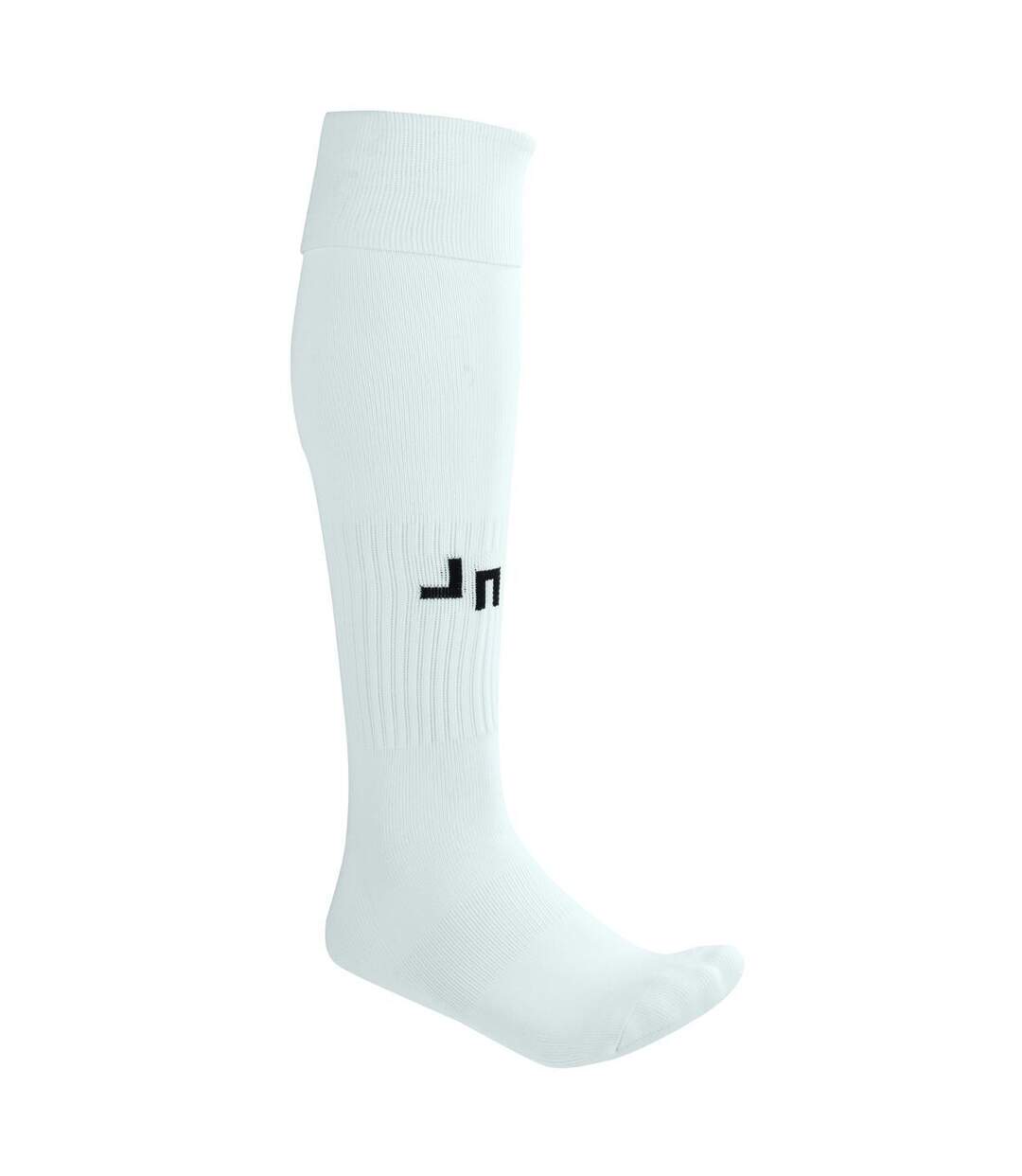 chaussettes sport unies - football - JN342 - blanc-1