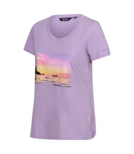 Womens/ladies Filandra Iii Look At The Stars T-shirt Lilac Frost Regatta