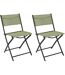 Chaise de jardin pliable en acier Elba (Lot de 2)