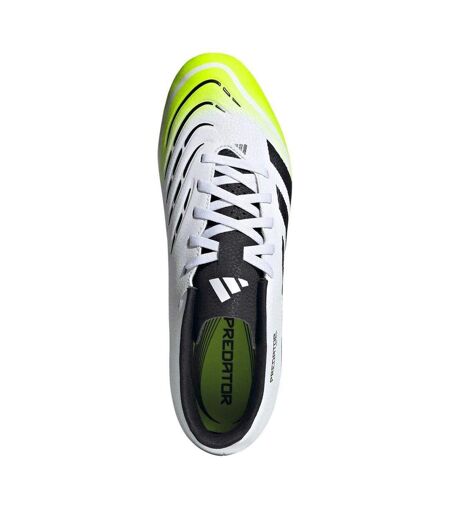 Chaussures De Foot Pour Terrain Ferme Predator Club Homme Blanc Noir Citron Adidas