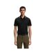 Mens Join Paddy Embroidered Logo Regular Polo Shirt Black Boss-4