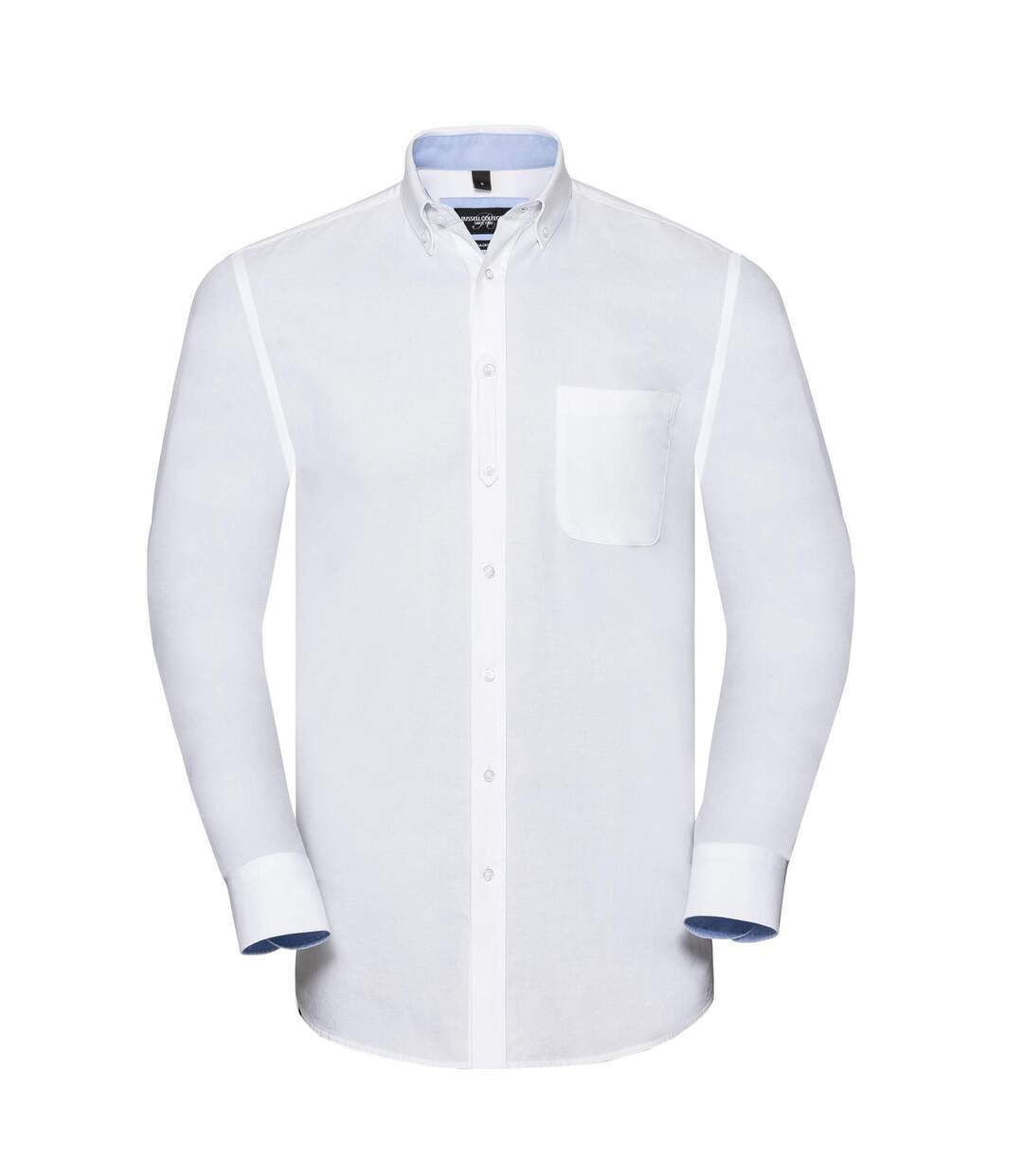 Chemise Homme Blanc Bleu Russell Collection-1
