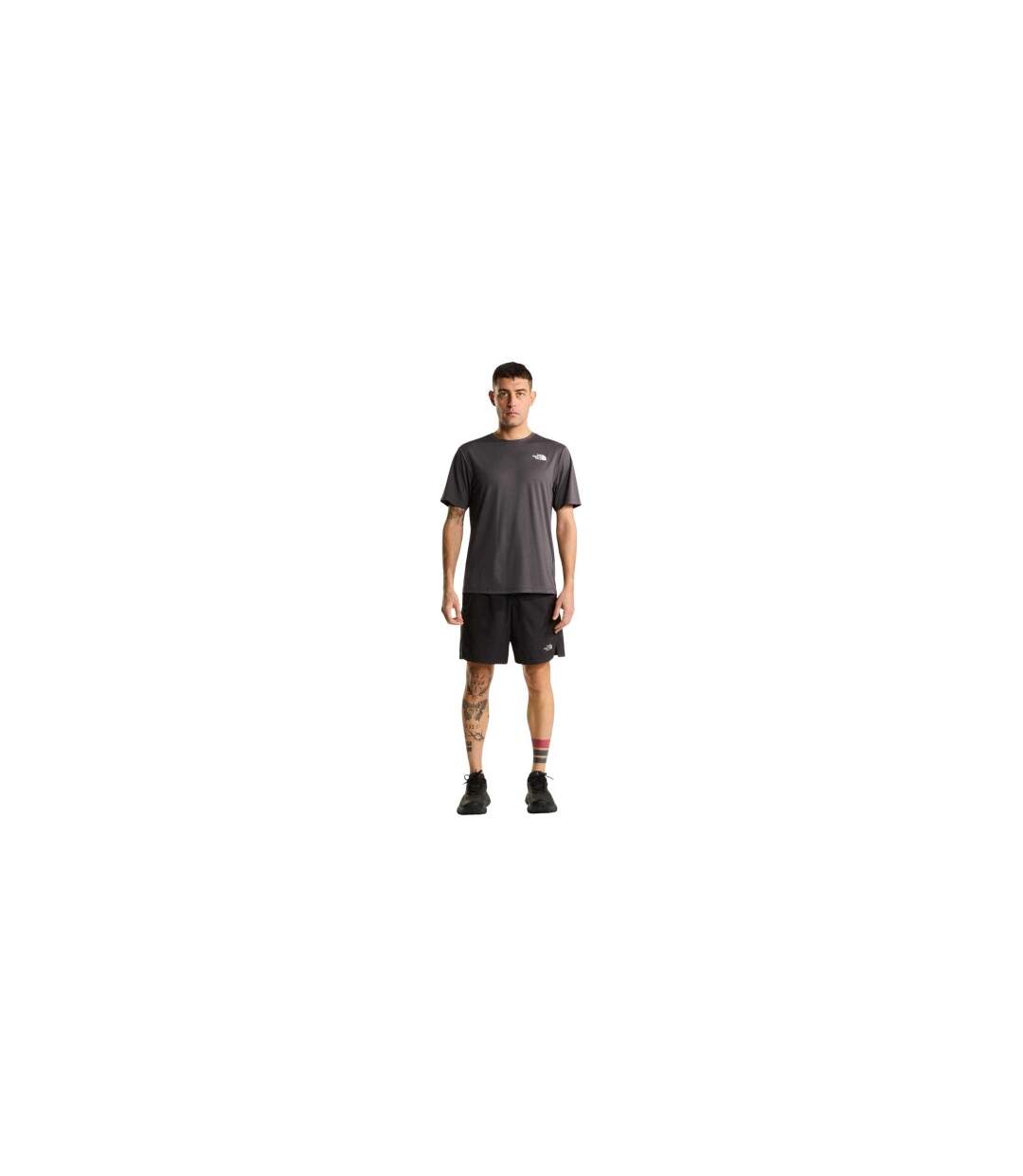 T-shirt Motif/style Logo 24/7 Homme Gris Anthracite The North Face-1