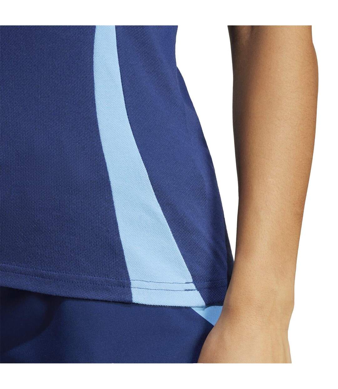 Polo Manches Courtes Tiro Femme Bleu Marine Foncé Adidas-4