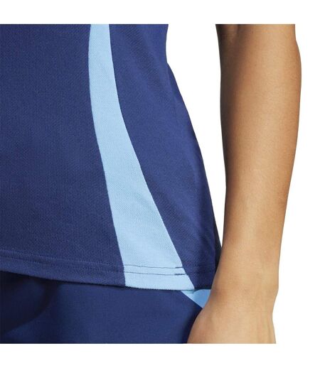 Polo Manches Courtes Tiro Femme Bleu Marine Foncé Adidas