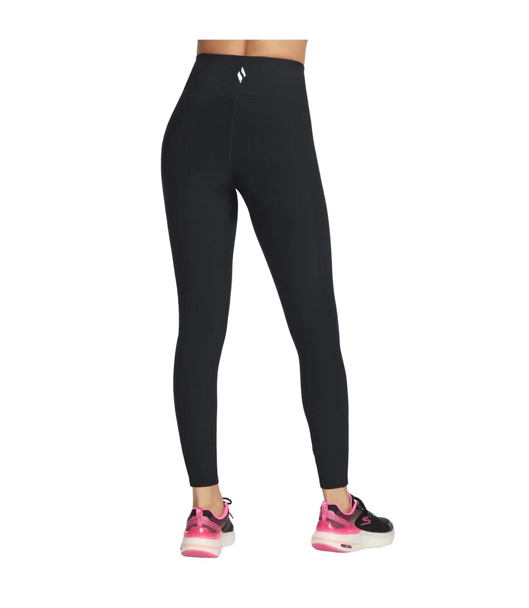 Womens/ladies go flex ribbed leggings black Skechers-2