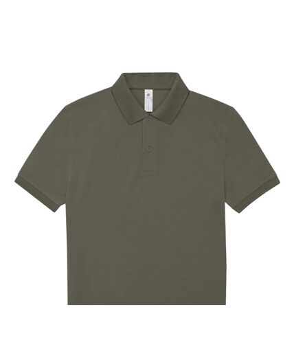 Mens my polo shirt camo green B&C