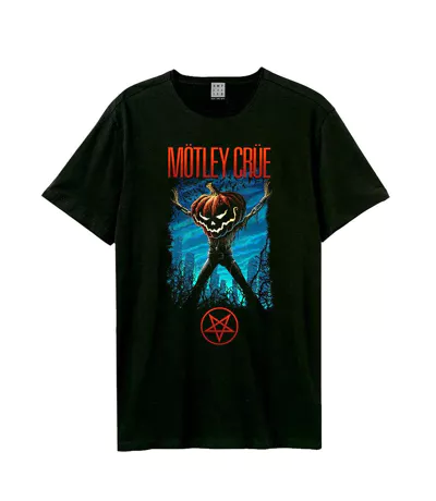 T-shirt Style Mötley Crüe Pumpkin Head Adulte Noir Amplified