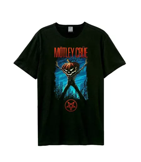 T-shirt Style Mötley Crüe Pumpkin Head Adulte Noir Amplified