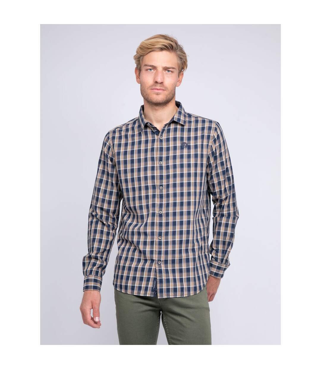 Chemise manches longues carreaux TRENOL-1