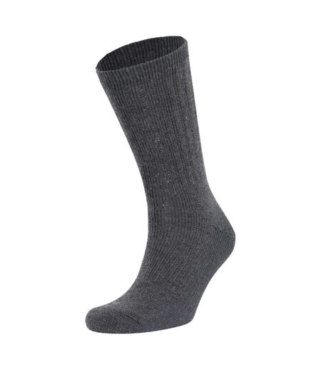 Trespass Mens Stroller Merino Wool Hiking Boot Socks (1 Pair) (Black Marl) - UTTP320