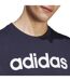T-shirt Style Logo Brodé Essentials Linear Homme Bleu Marine Adidas-4