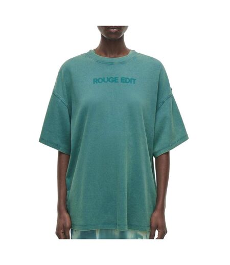 T-Shirt vert/bleu femme rouge edit rousophia
