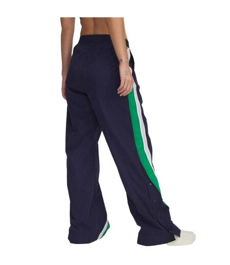 Womens/ladies Icon Crinkle Tear Tracksuit Bottoms Blue Under Armour