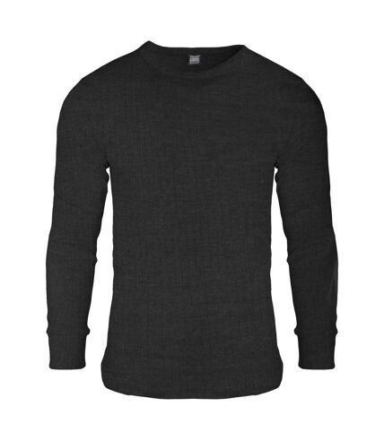FLOSO Mens Thermal Underwear Long Sleeve T Shirt Top (Standard Range) (Charcoal) - UTTHERM22
