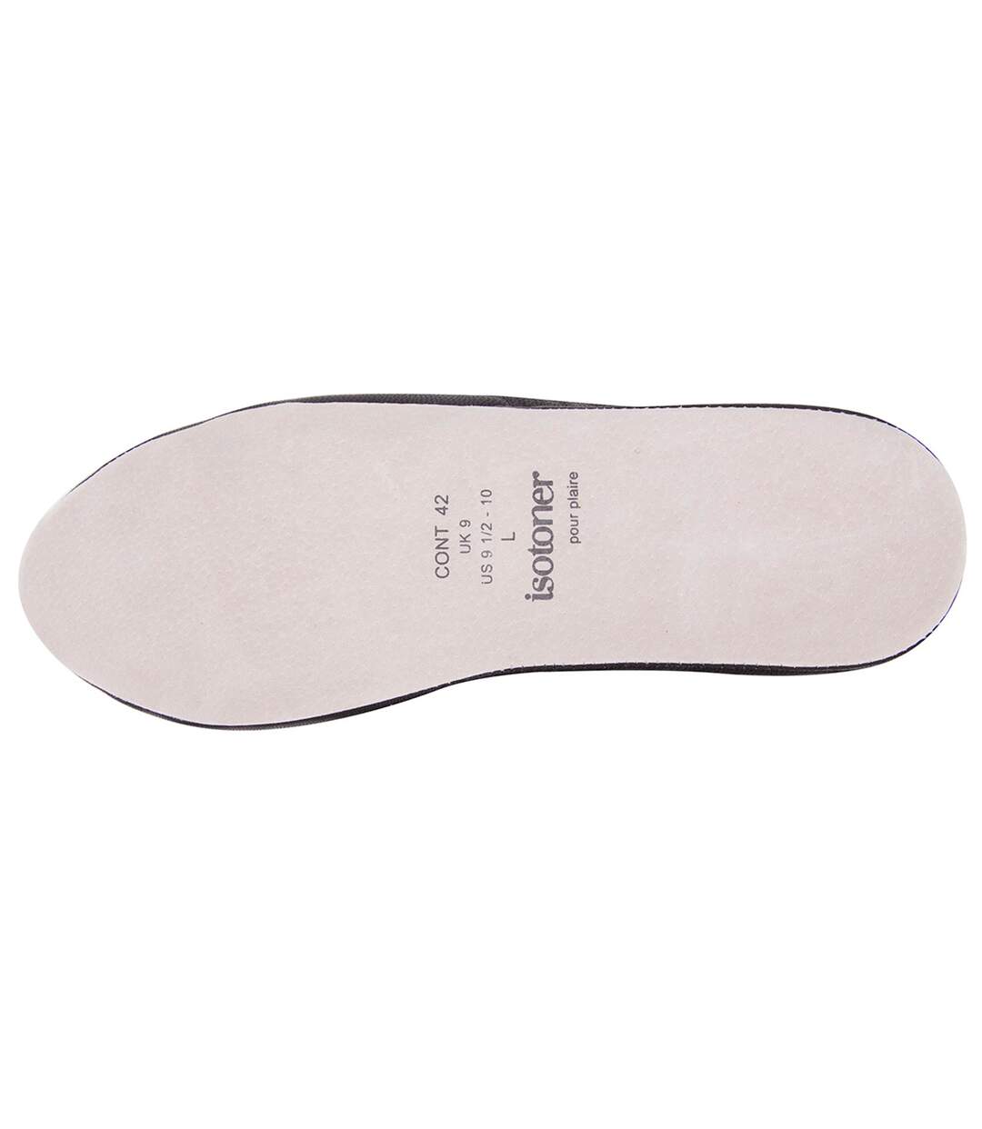 Isotoner Chaussons Mules homme tout cuir, semelle confort-4