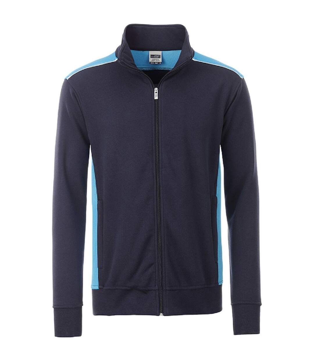 Sweat de travail zip intégral - homme - JN870 - bleu marine