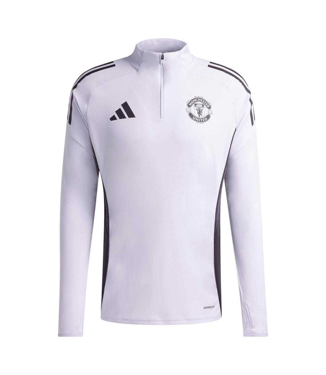 Haut De Survêtement Motif/style Manchester United Fc Homme Violet Noir Adidas-2