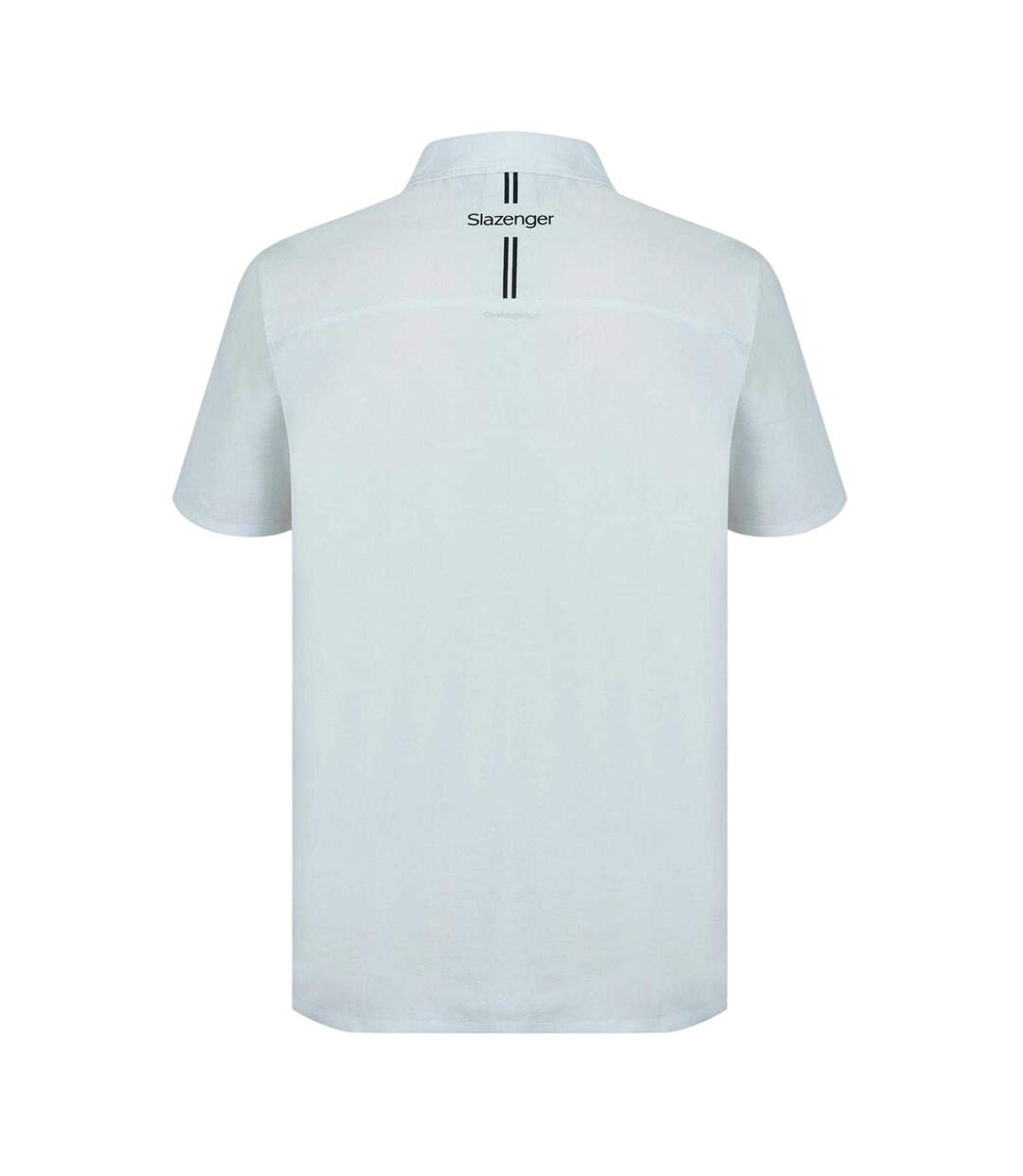 Polo Golf Motif/style Rayures Contrastées Homme Blanc Slazenger-2