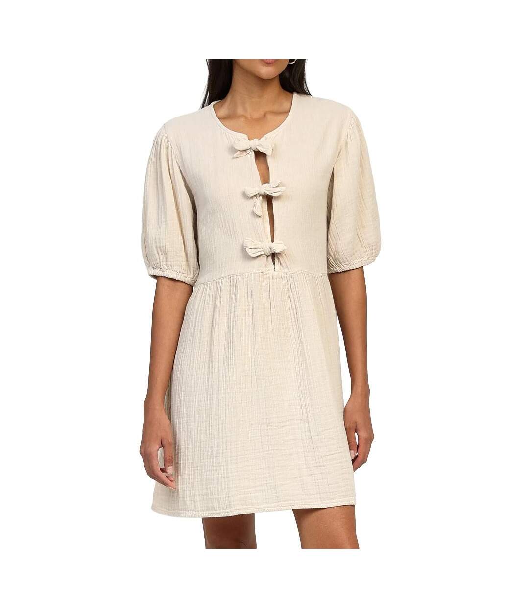 Robe beige femme an'ge mia-1