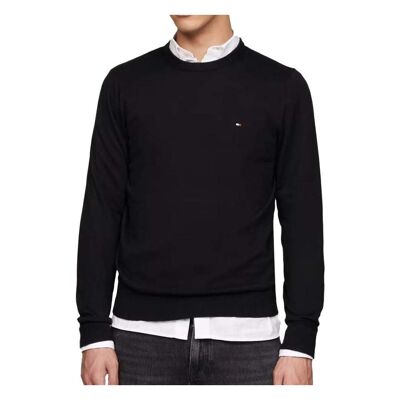 Pull Noir Homme Tommy Hilfiger Pima - L