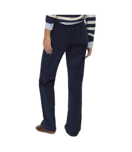 Pantalon en velours marine femme vero moda lisa