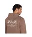 Sweat À Capuche Motif/style Logo River Homme Marron Animal-4