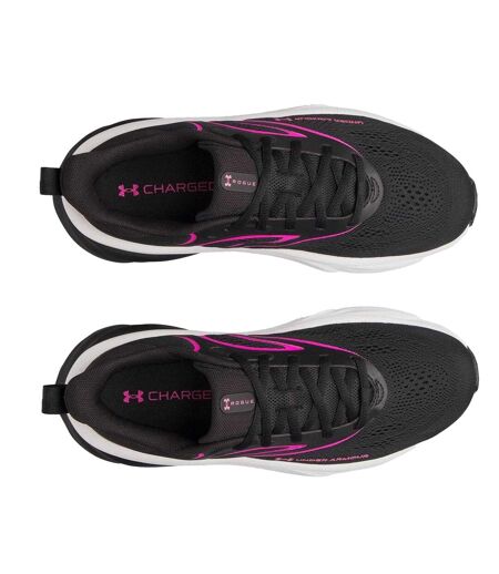 Womens/ladies Rogue 6 Trainers Black Pink White Under Armour