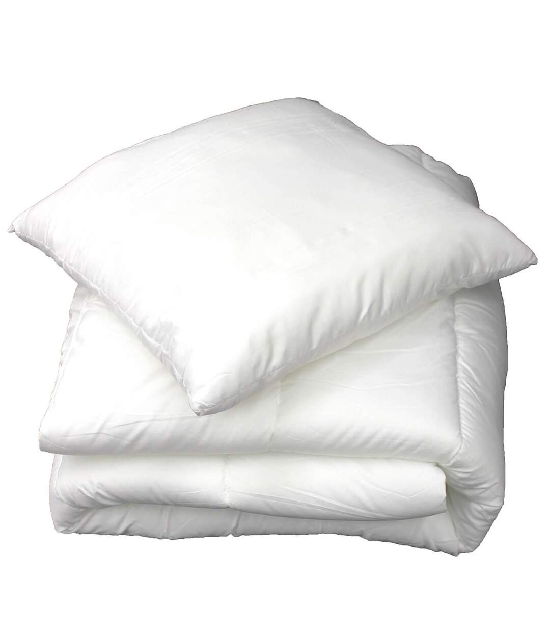 Couette Microfibre Confort 200x200cm Blanc-1