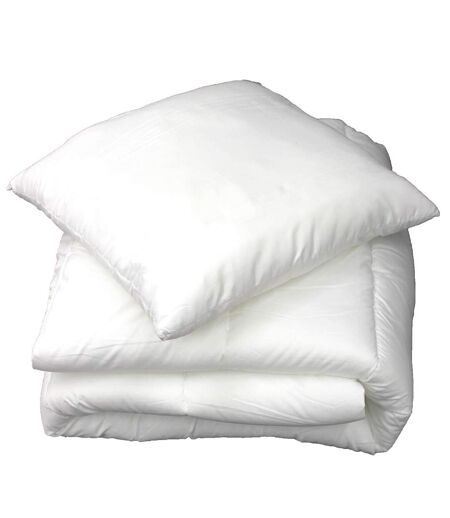 Couette Microfibre Confort 200x200cm Blanc