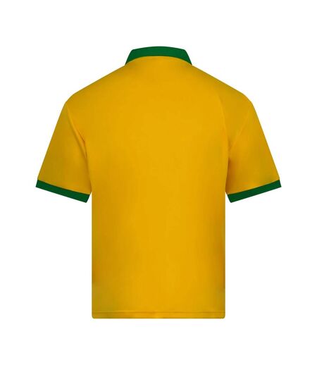 Mens Retro Sports Jersey Yellow Green Just Cool