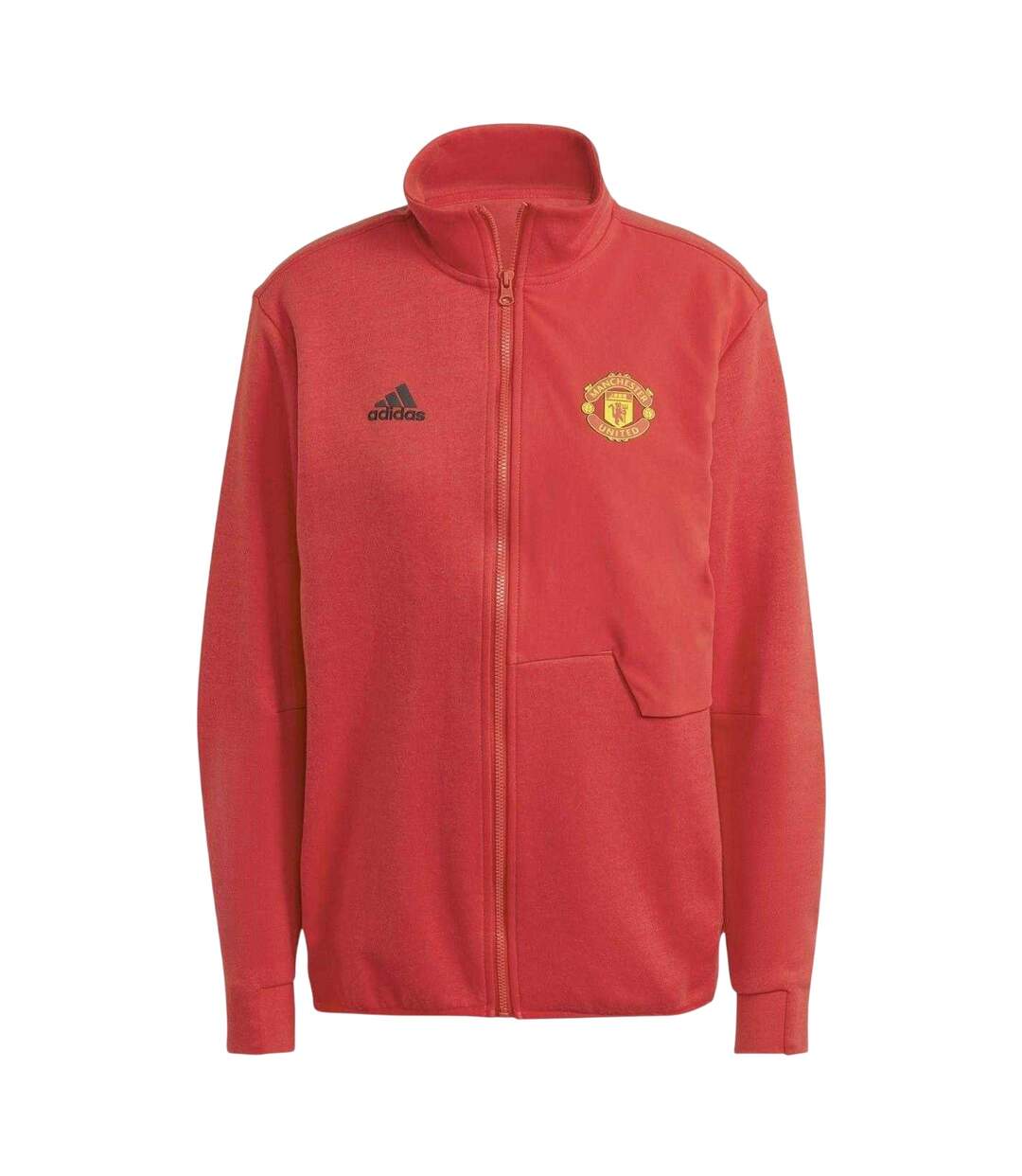 Veste De Survêtement Motif/style Manchester United Fc Anthem Femme Rouge Adidas-2