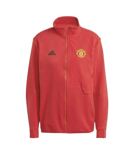 Veste De Survêtement Motif/style Manchester United Fc Anthem Femme Rouge Adidas