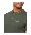 Crosshatch Mens Tata Polo Shirt (Dark Grey)