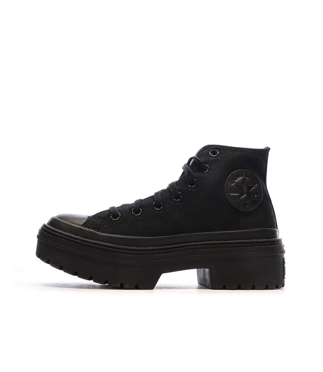 Baskets noires femme converse all star lugged-1