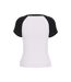 T-shirt Manches Raglan Motif/style Logo Courbé Femme Blanc Guess-2