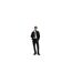 Mens Graffiti Face 5 Pockets Slim Jeans Black Hugo-1