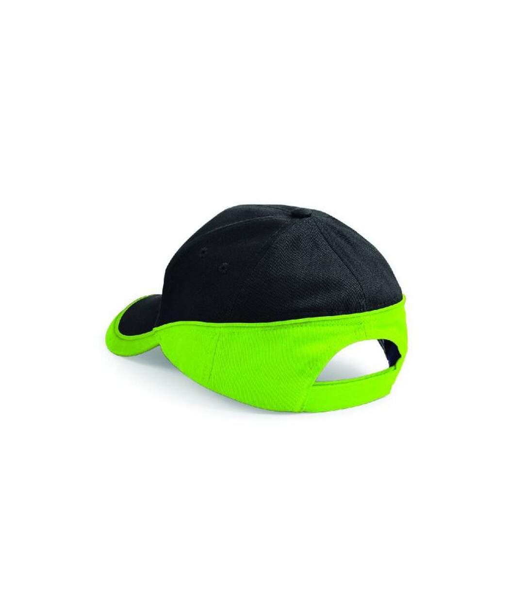 Lot de 2  casquettes de sport adulte noir/vert citron Beechfiel-2