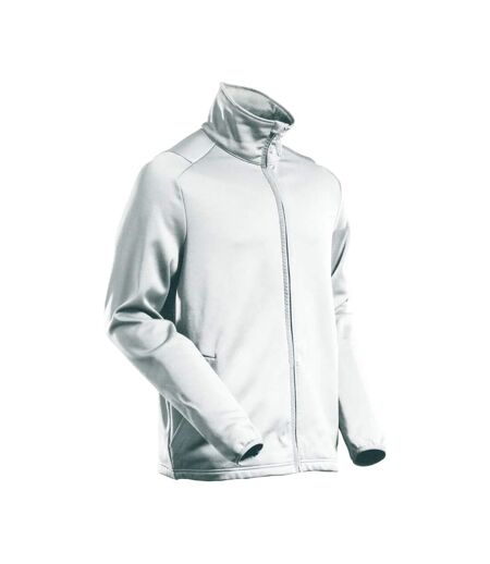 Mens Customised Full Zip Fleece Jacket White Mascot