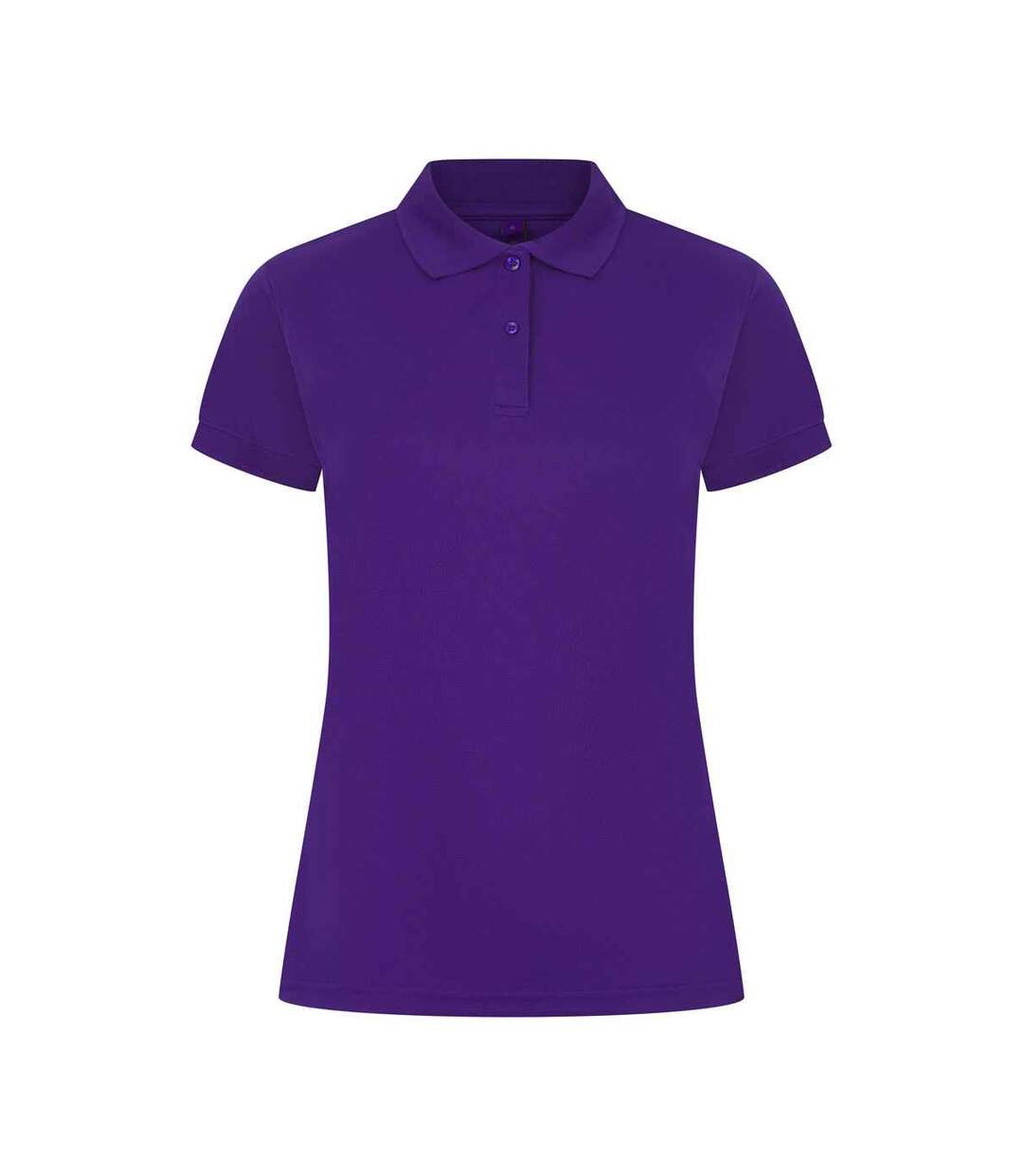 Womens/ladies Pique Polo Shirt Bright Purple Henbury-1