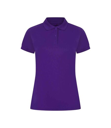 Womens/ladies Pique Polo Shirt Bright Purple Henbury