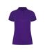 Womens/ladies Pique Polo Shirt Bright Purple Henbury-1