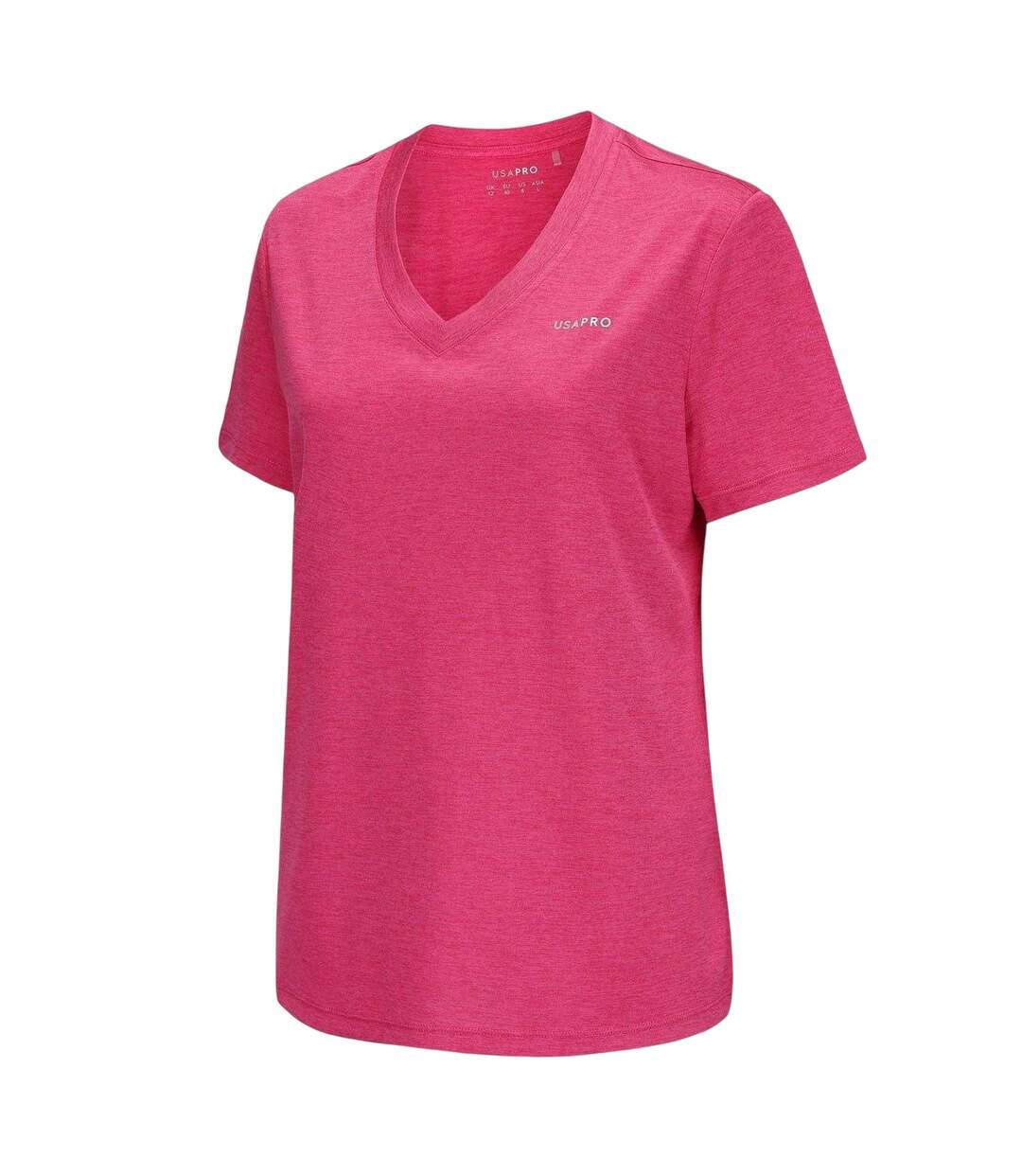 T-shirt Motif/style Uni Femme Rose Vif USA Pro-3