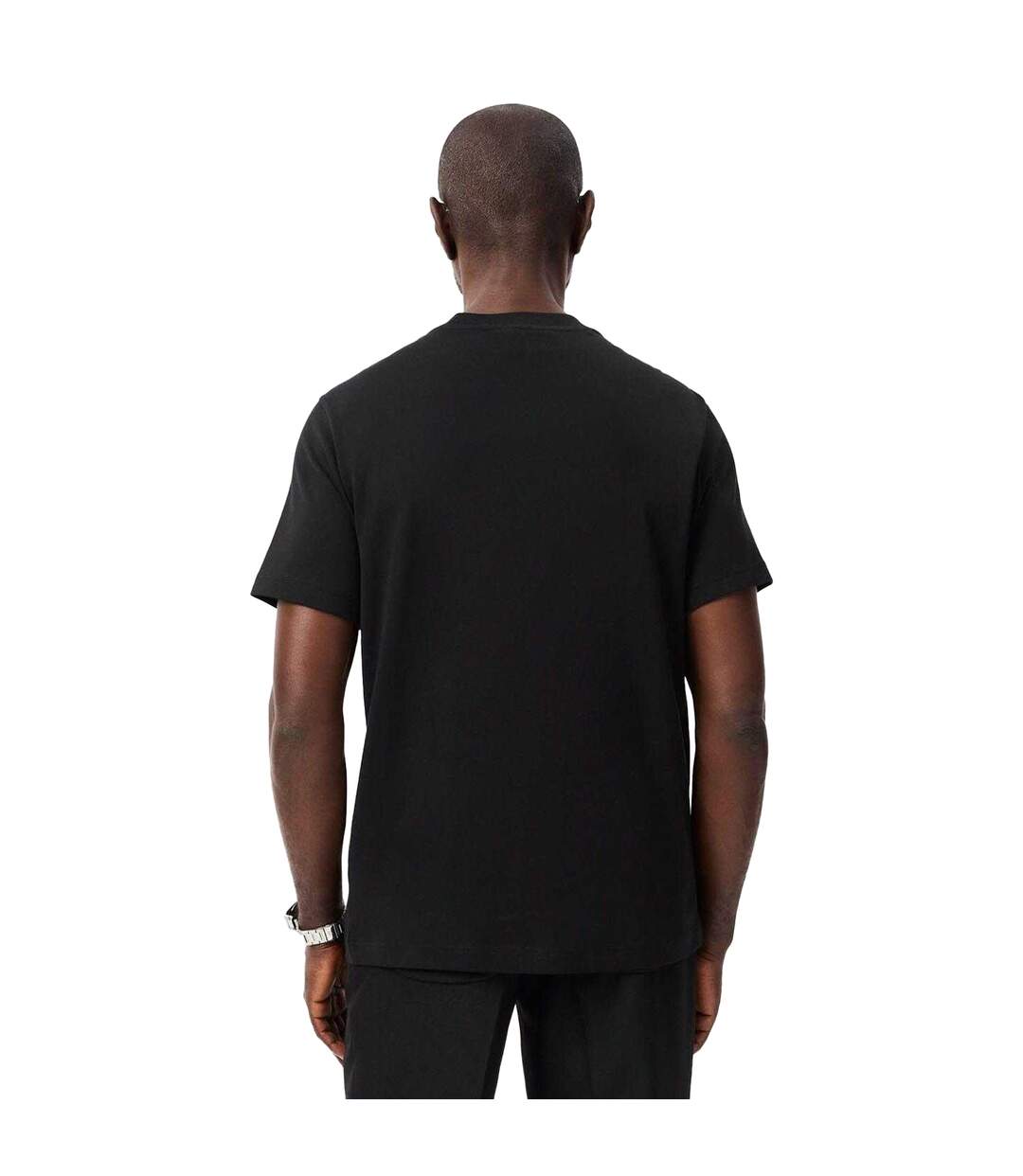 T-shirt Homme Noir Blanc Lacoste-3