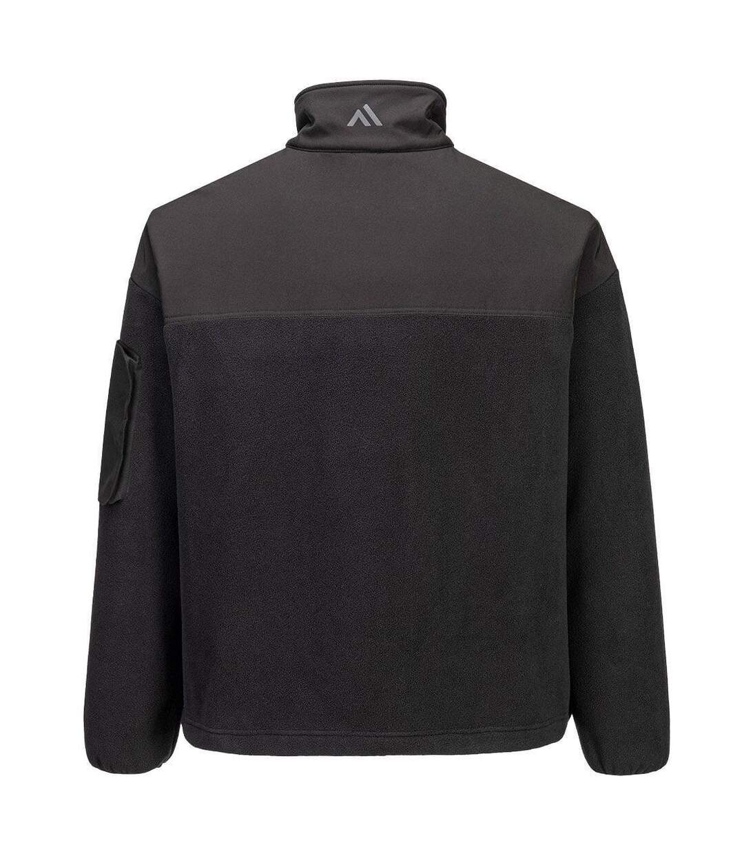 Unisex Adult Kx3 Quarter Zip Fleece Top Black Portwest-2