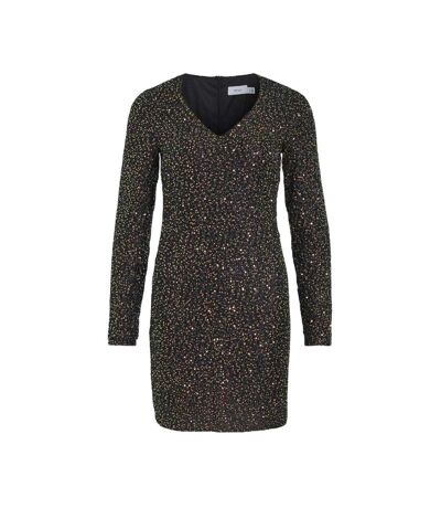 Robe noir à sequin noir femme vila scara - 34