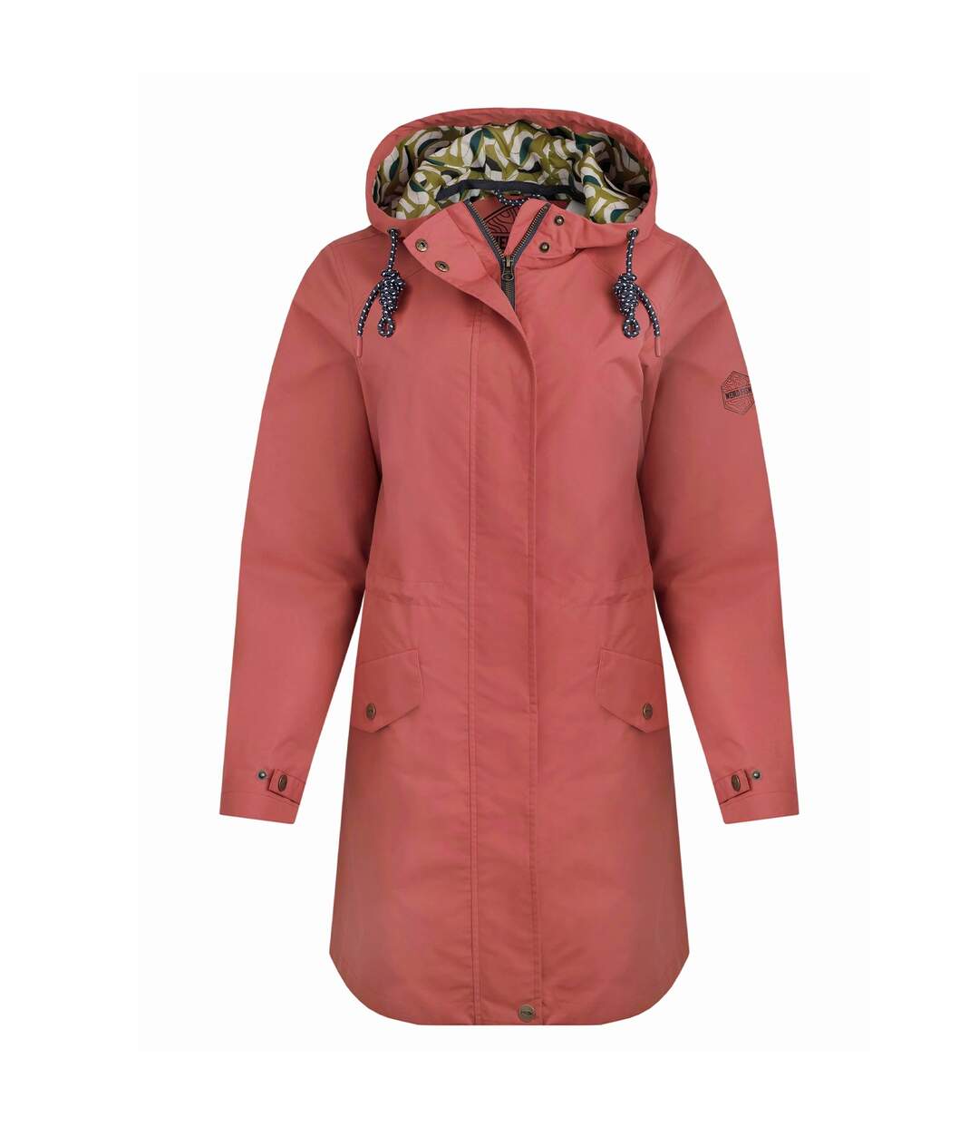 Womens/ladies delara shower resistant jacket desert rose Weird Fish-1