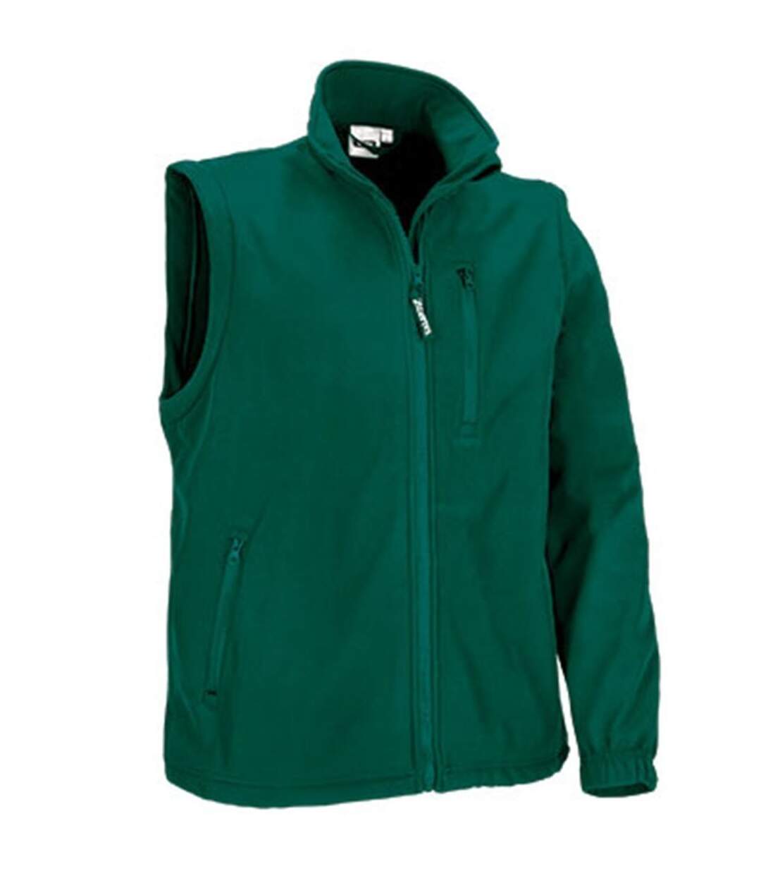 Veste softshell manches amovibles - Homme - REF HALIFAX - vert bouteille