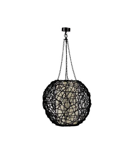 Lampe boule rotin