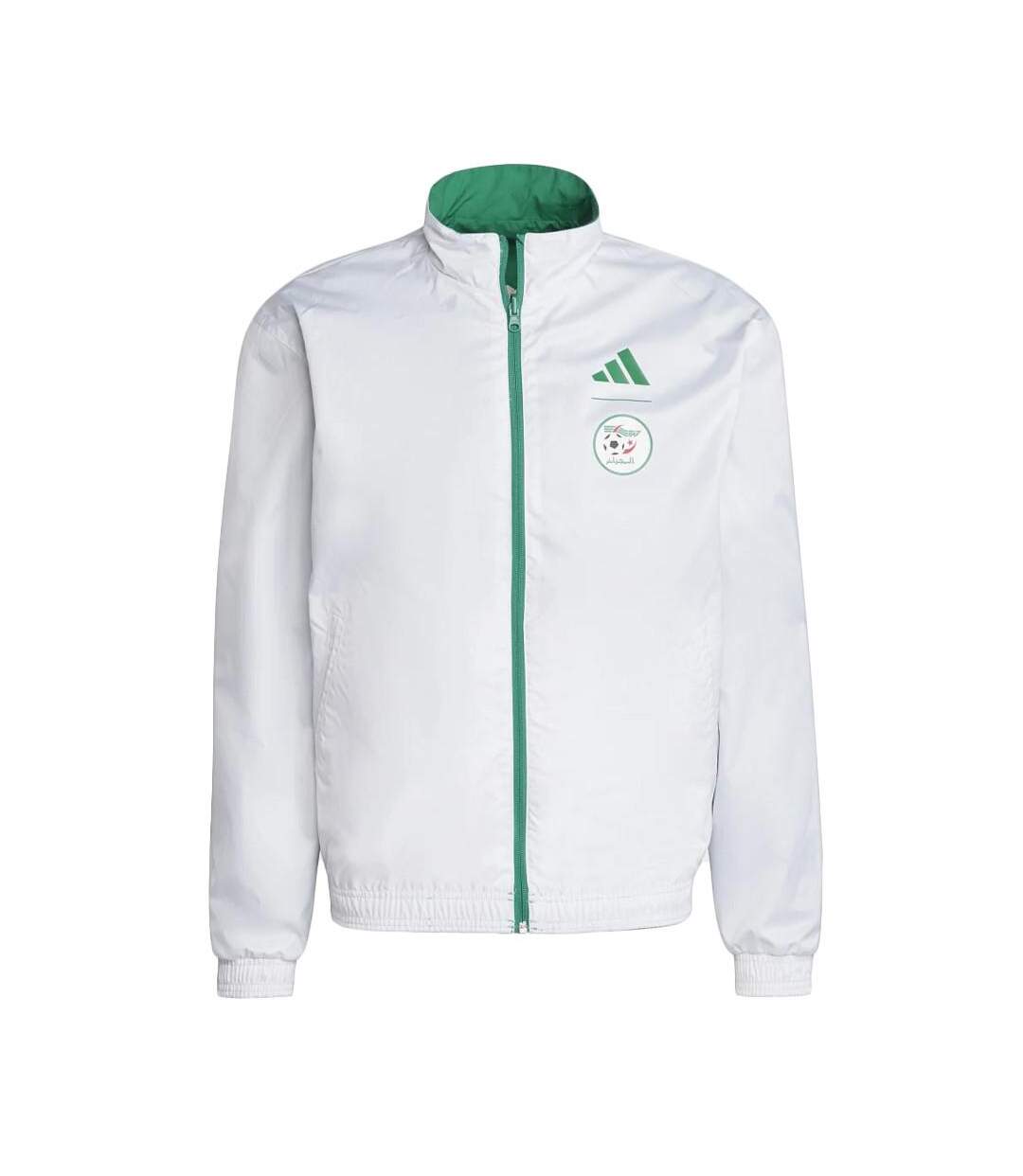 Algérie veste réversible vert/blanc homme adidas faf - l-3